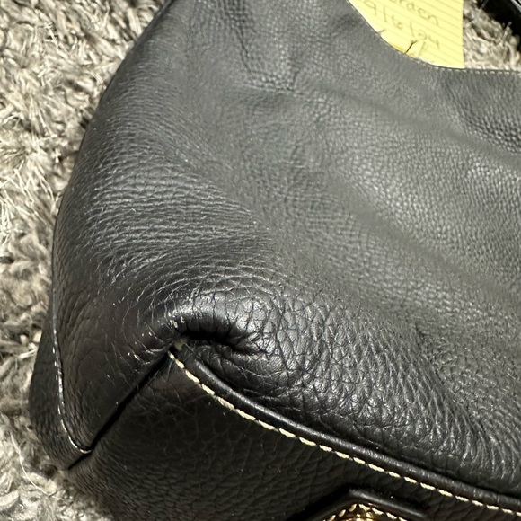 Dooney & Bourke Black Pebble Grain Cooper Hobo Bag - Picture 9 of 10